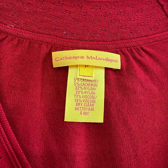 Catherine Malandrino Poppy Red Knit Dress - Picture 3 of 5